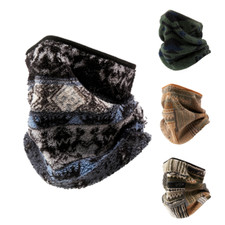 Winter Neck Warmer Thick Ski Neck Gaiter Face Scarf Women Men Fleece Scarf