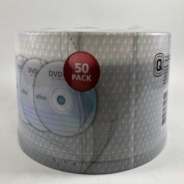 Ativa DVD R 4.7GB 120Min 16x Writeable Blank 50 Pack Factory for sale ...