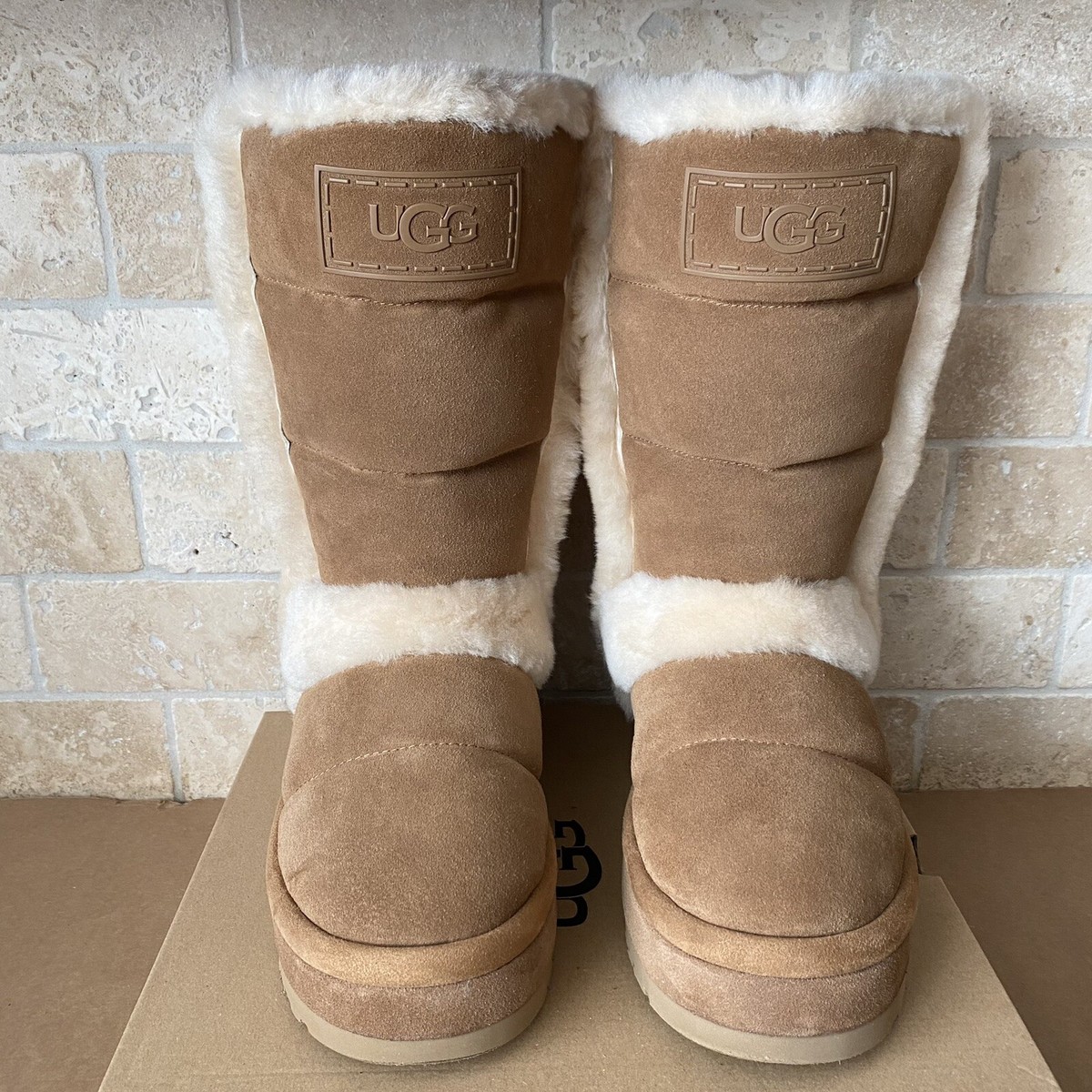 sale!国内発送☆UGG Classic Chillapeak Tall ブーツ UGG CLASSIC CHILLAPEAK TALL WOMEN BOOTS SUEDE CHESTNUT US 5