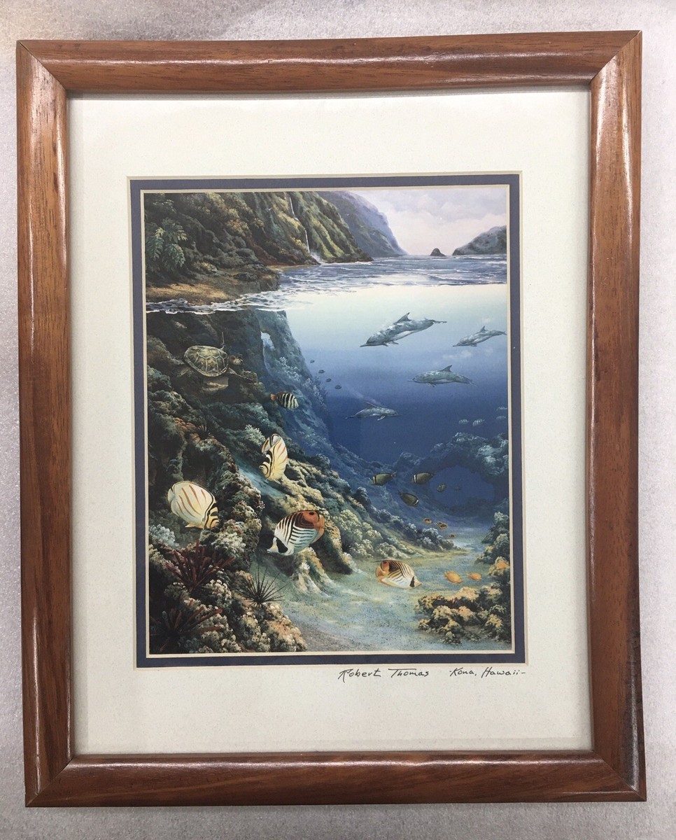 deep OCEAN LIFE - signed Art by Robert Thomas - Kona Hawaii