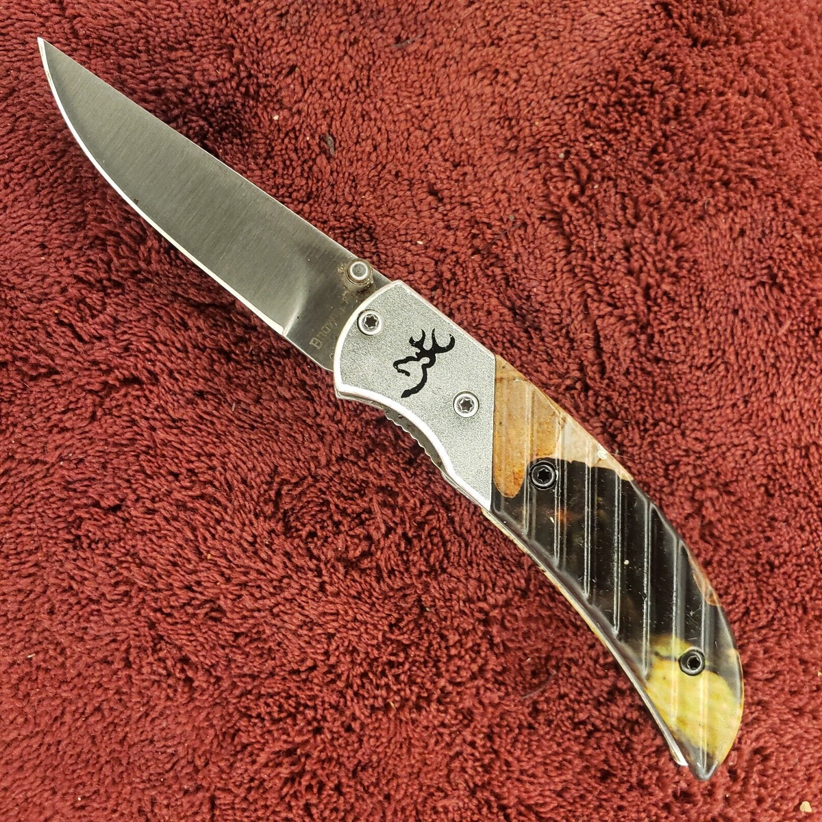 BROWNING MODEL 5672 Prism Camo Design Pocket Folding Knife | eBay