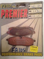 UK/USA Made Premier brake pads YAMAHA YZ IT 85-88 free ship!