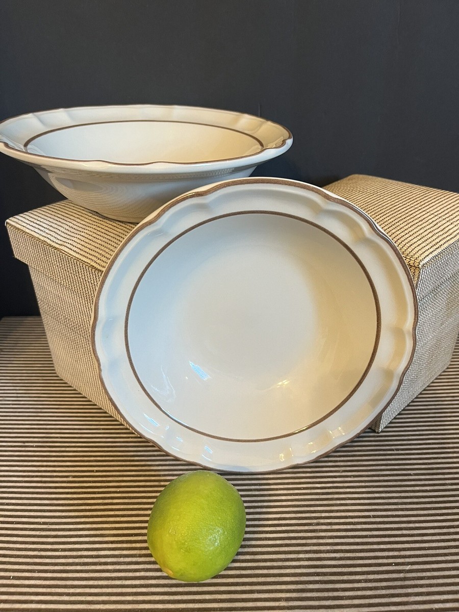 Vintage JAPAN Stoneware Cumberland Mayblossom Soup Bowl set of