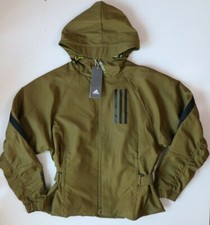 Image of ADIDAS W.N.D. SPORTSWEAR PERFORMANCE WINDBREAKER JACKET - MOSS GM0699 WOMEN S