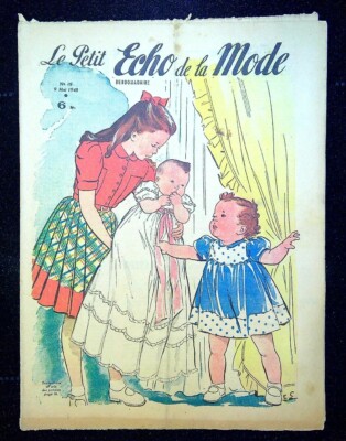 VINTAGE FRENCH MAGAZINE le petit echo de la mode wedding fashion