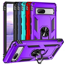 For Google Pixel 7 / 7A / 7 Pro Ring Case Magnetic Support Metal Kickstand Cover