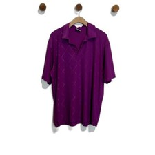 Nike Golf Mens Polo Shirt Size Large Purple Dri-fit Short Sleeve Top