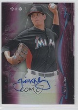 2014 Bowman Sterling Prospect Magenta Refractor 27/99 Justin Nicolino Auto 0c6