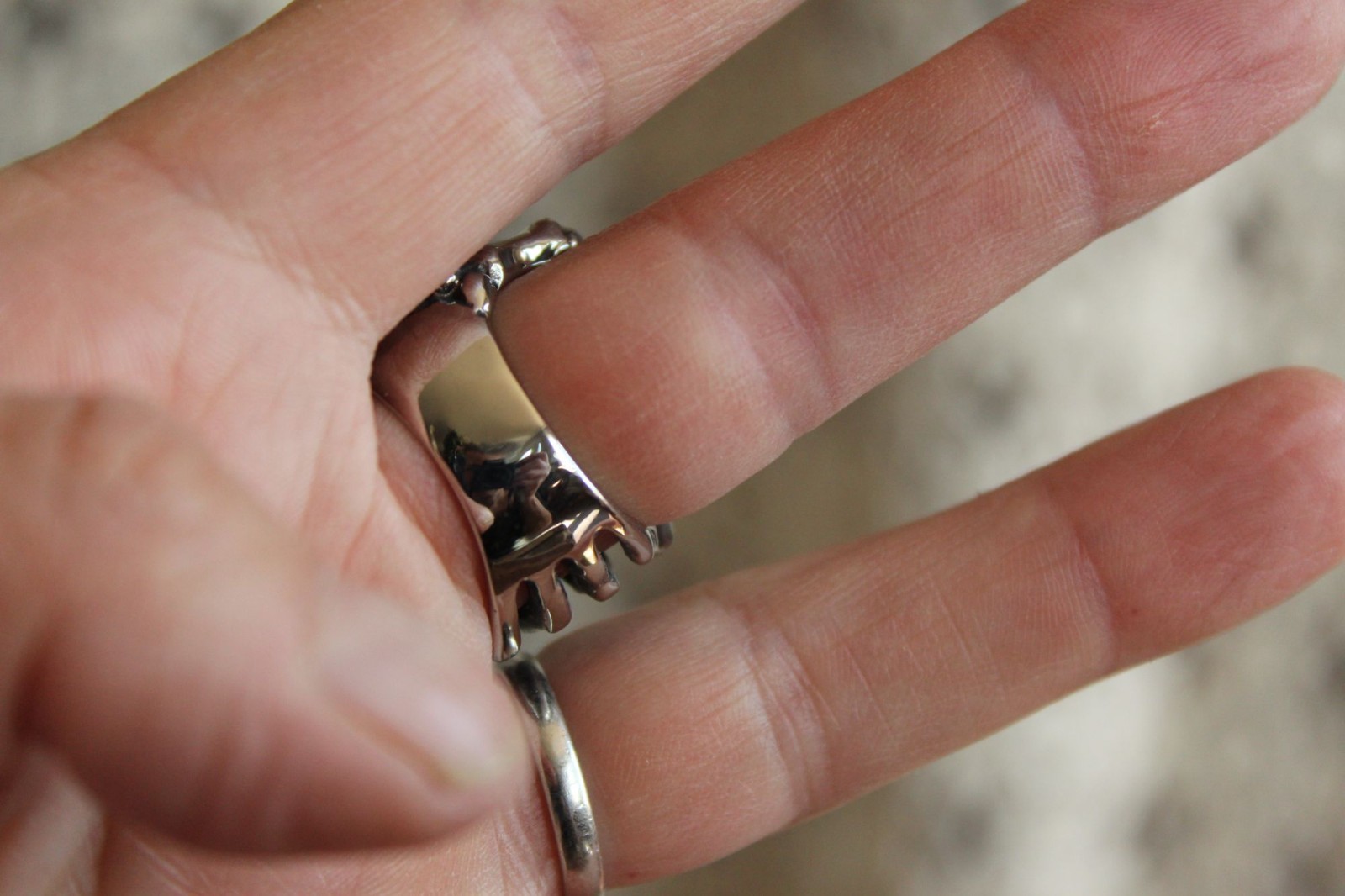 Gothic Statement Ring, Skeleton Hand and Fingers,… - image 9