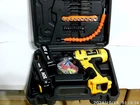 Tegatol 20 V battery drill with accessories 2 batteries and charger