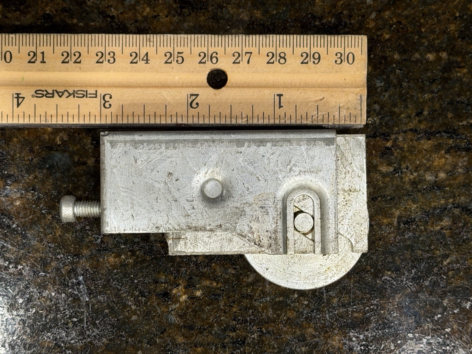 NOS 3” Sliding Door Roller Assembly 1-1/4 in Wheel Zinc Plated Metal ...