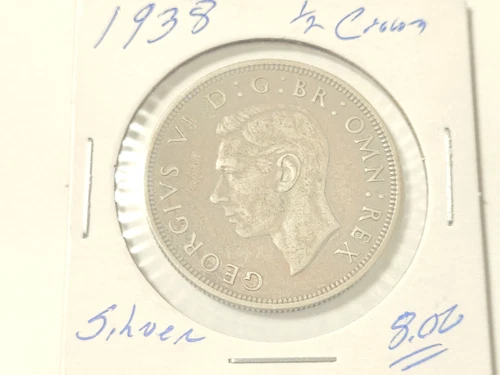 1938 George VI Half Crown — photo from the most recent tracked eBay sale
