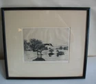 Signed Frank Weston Benson 1862-1951 GOOSE & TEAL 1917 etching edition of 150