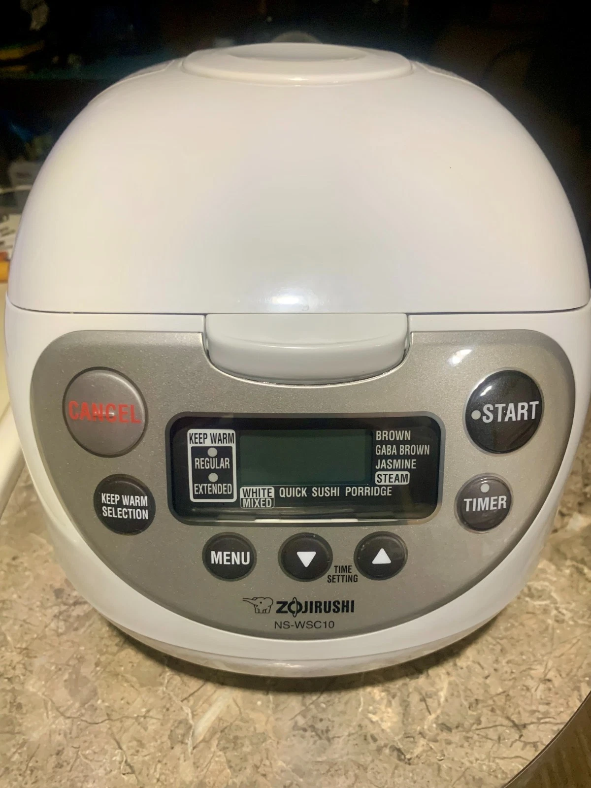 Zojirushi Rice Cooker 5.5 Cup NS-WSC10 Warmer White Tested