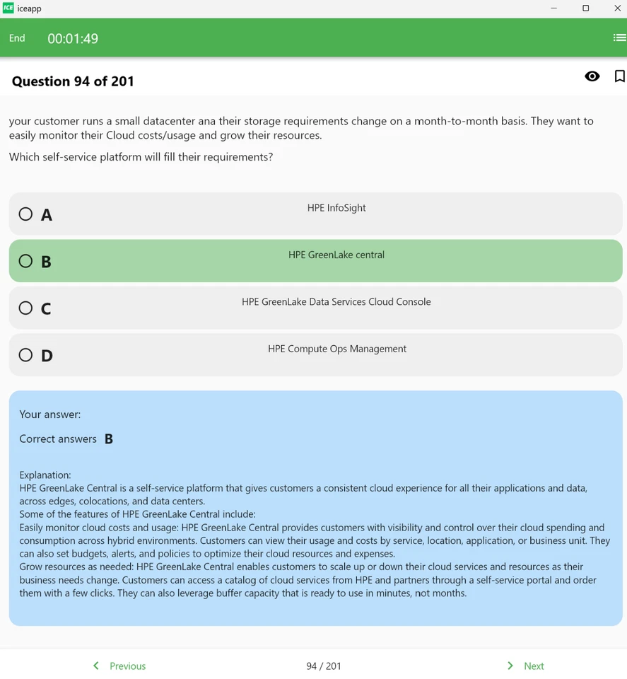 HPE0-V25 (Dump) | Soluzioni cloud ibride HPE - Immagine 3 di 4