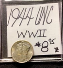 1944 Mercury Silver Dime UNC! WWII! ENN Coins