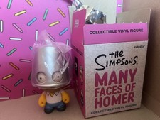 KIDROBOT THE SIMPSONS FIGURE  MANY FACES OF HOMER BUCKET HEAD 2/24 