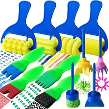 YGDZ Kids Paint Brushes, 12 Pack Washable Painting Brushes for Small, 1