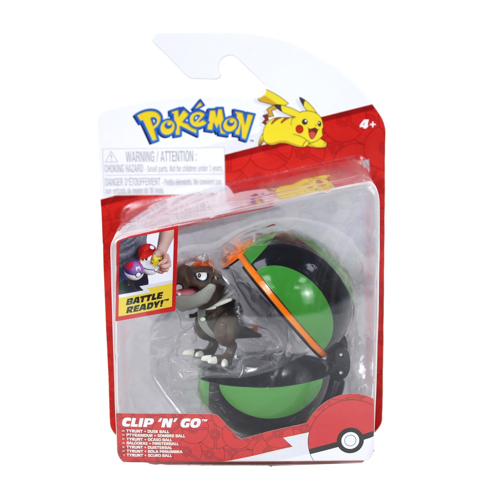 Pokmon Clip N Go Tyrunt and Dusk Ball - Includes 2-Inch Battle Figure and Dus 5890₽