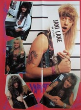 WARRANT Jani Lane Skid Row Sebastian Bach Poster 2PAGE Clipping 1991 Japan IR 3M