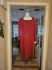 Adrianna Papell Dress 12 Red NWT