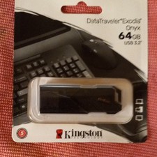 Kingston DataTraveler Exodia Onyx 64GB USB 3.2 Flash Drive Black