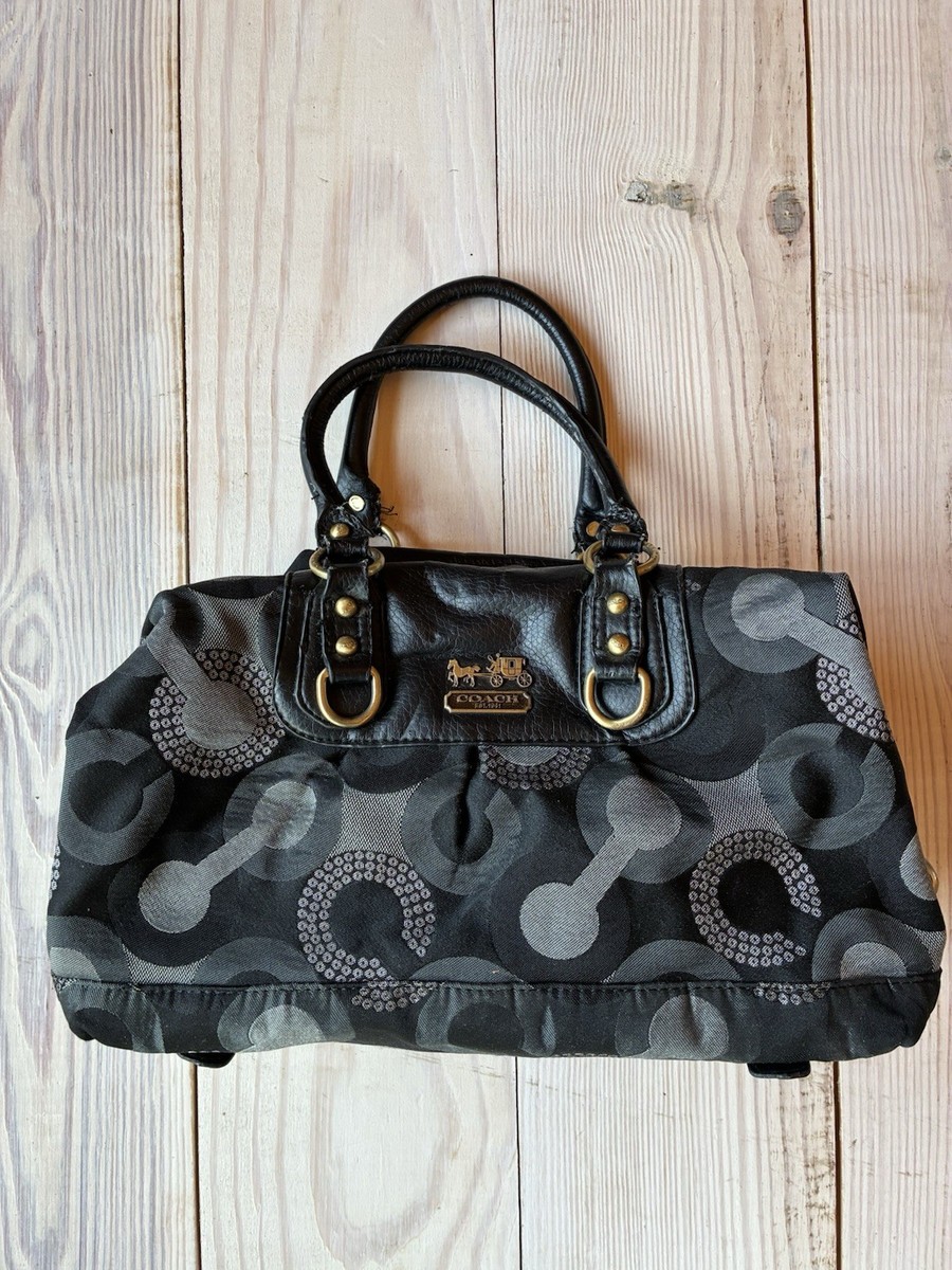 This Coach Madison Op Art Sabrina Bag Shoulder Bag | eBay