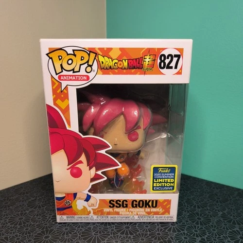 SSG Goku 827 Funko Pop Vinyl - Dragon Ball Z DBZ Anime SDCC + Protector