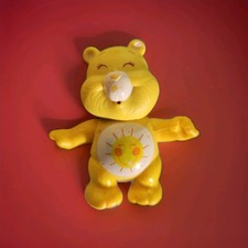 Vintage Care Bears Poseable Figure Funshine 1983 Kenner Yellow Sunshine Sun