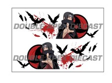 Hot Wheels Universal Waterslide Decals - Naruto Itachi Uchiha Graphics