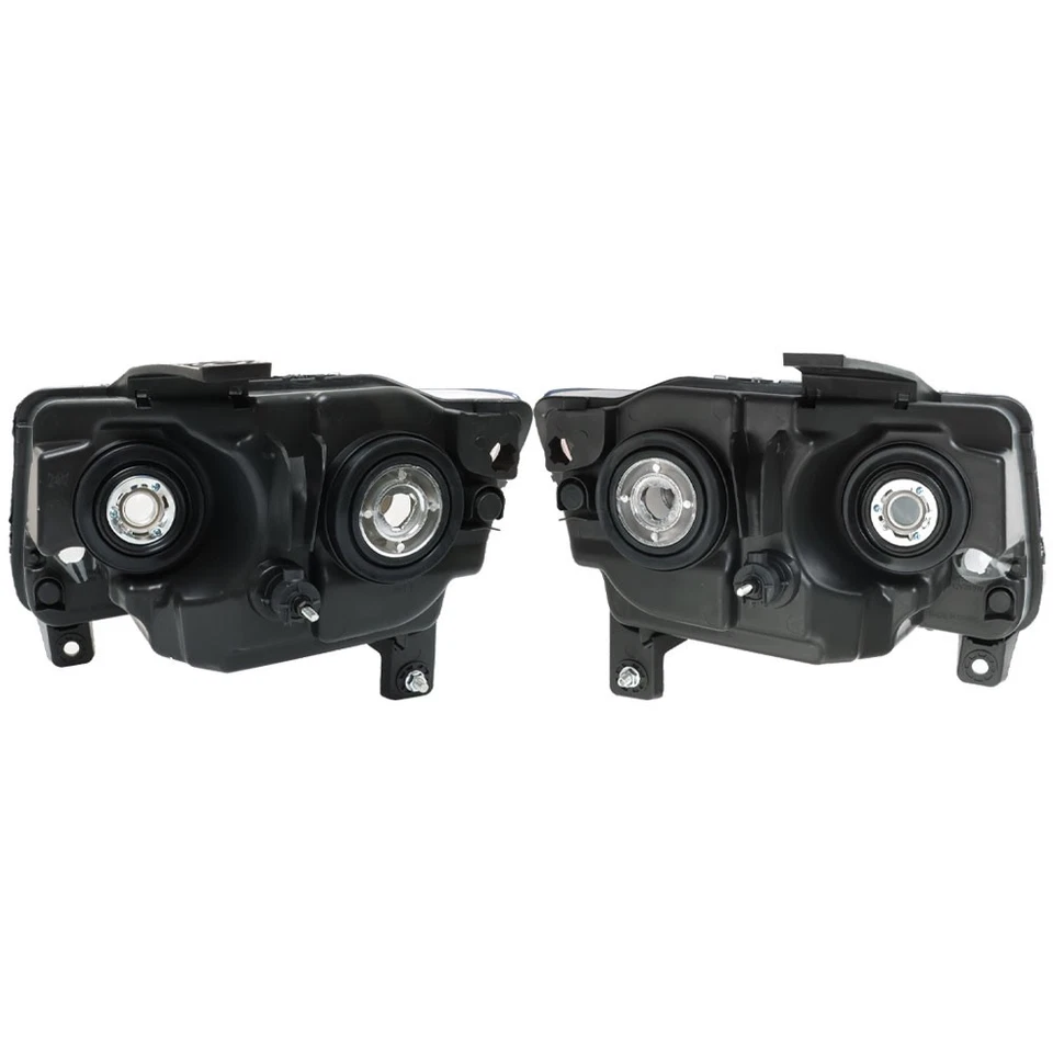 For 2011-17 Compass 2011-2013 Jeep Grand Cherokee Pair Halogen Headlights Chrome Foto 4 de 4