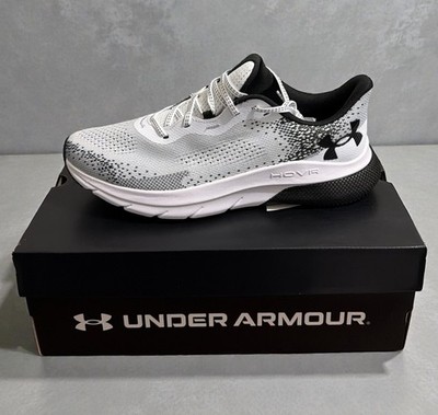 Under Armour HOVR Turbulence 2 Men s Running Shoes Size 10 White Black NIB