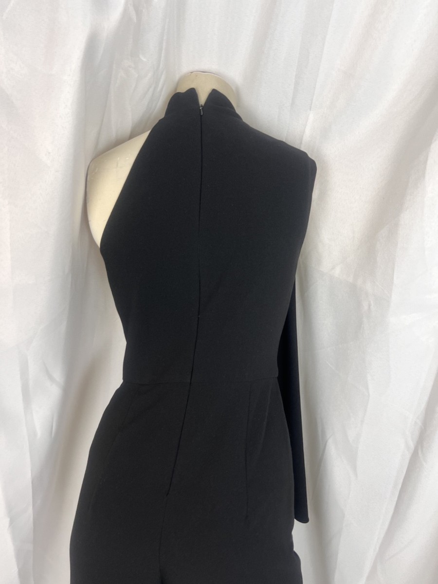 Black Halo Eve by Laurel Berman abby black twist front jumpsuit size 0 View 6