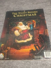 Vintage The Night Before Christmas Jigsaw Puzzle Random House 1985 Made USA