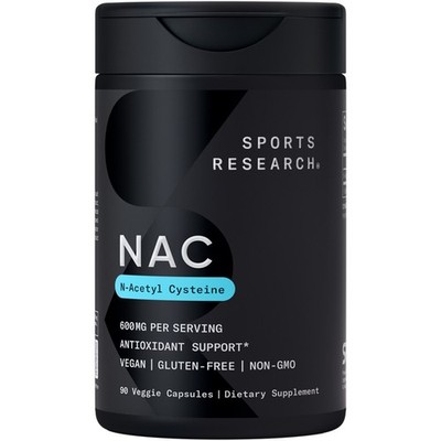 NAC (N-Acetyl Cysteine) 600mg Supports Antioxidant Detoxifying Lung Health 90 Ct