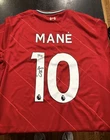 Liverpool Mané #10 Autographed Soccer Jersey BAS Authenticated