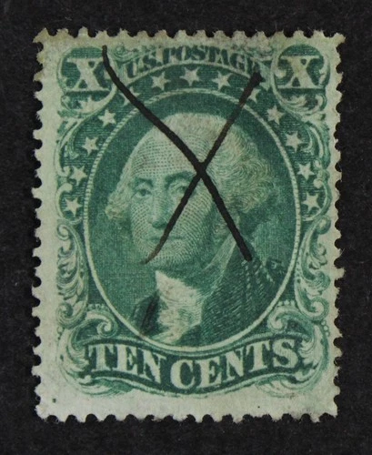 CKStamps: US Stamps Collection Scott#31 10c Washington Used Tiny Thin CV$1100