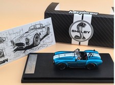 SHELBY Cobra 427 con cappuccio aperto - azzurro - FineWorks 1:64