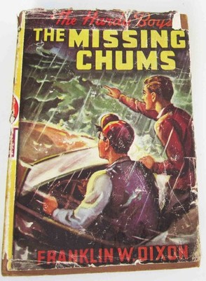 Hardy Boys THE MISSING CHUMS Circa 1948 Hardcover Low-Grade DJ #4 Book Gretta