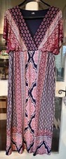 Boho Wallis Maxi Boho Dress Evening Occasion Wear Size 12