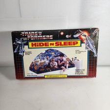 Transformers Hasbro Hide N Sleep Twin Bed Tent Cover In Box Vintage 1985