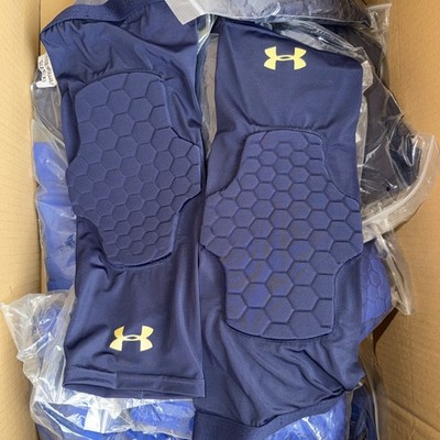 Under Armour Game Day Padded Leg Compression Support Sleeves medium navy blue