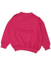 Essential Womens Sweatshirt Jumper UK 20 2XL Pink DD19
