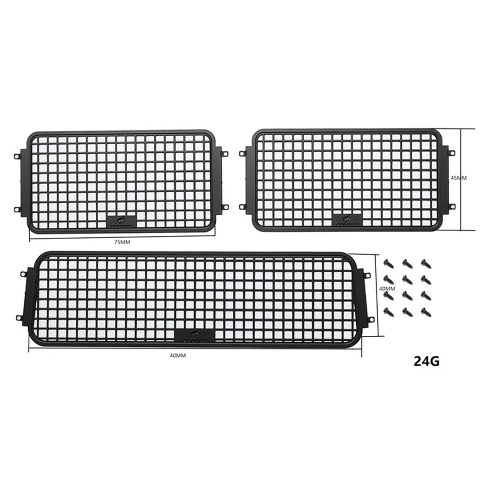 Für Ford/bronco Trx-4 1/10 RC Auto Seiten/Hinten Fenstergitter Schutznetz Guards - Bild 2 von 4