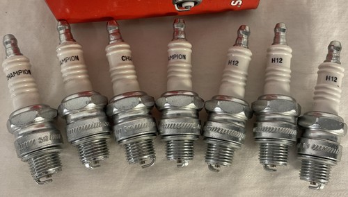 Champion Spark Plugs copper Plus 512 H12 Seven 7 Plugs Only New - Picture 2 of 7