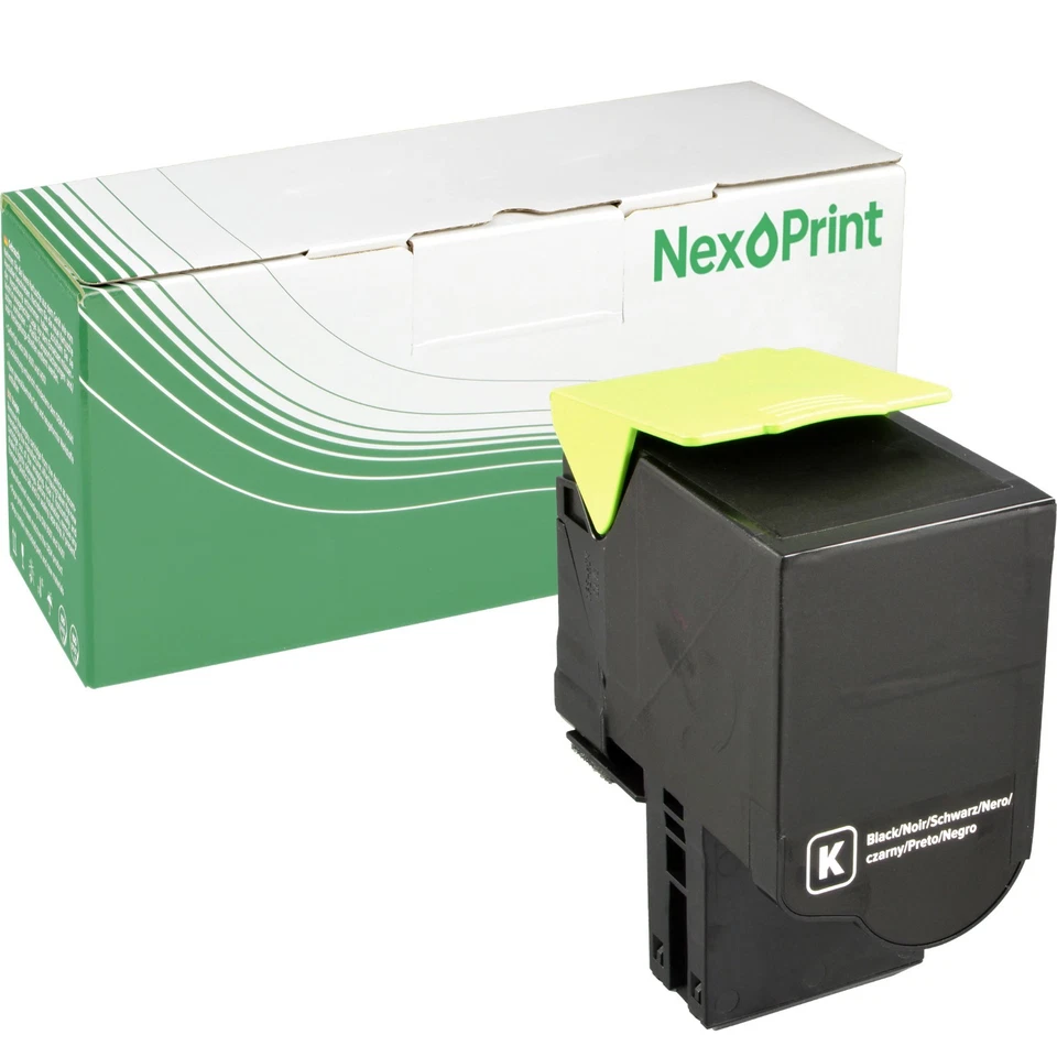 NEXOPRINT Kompatibler Toner ersetzt Lexmark C2320K0 schwarz