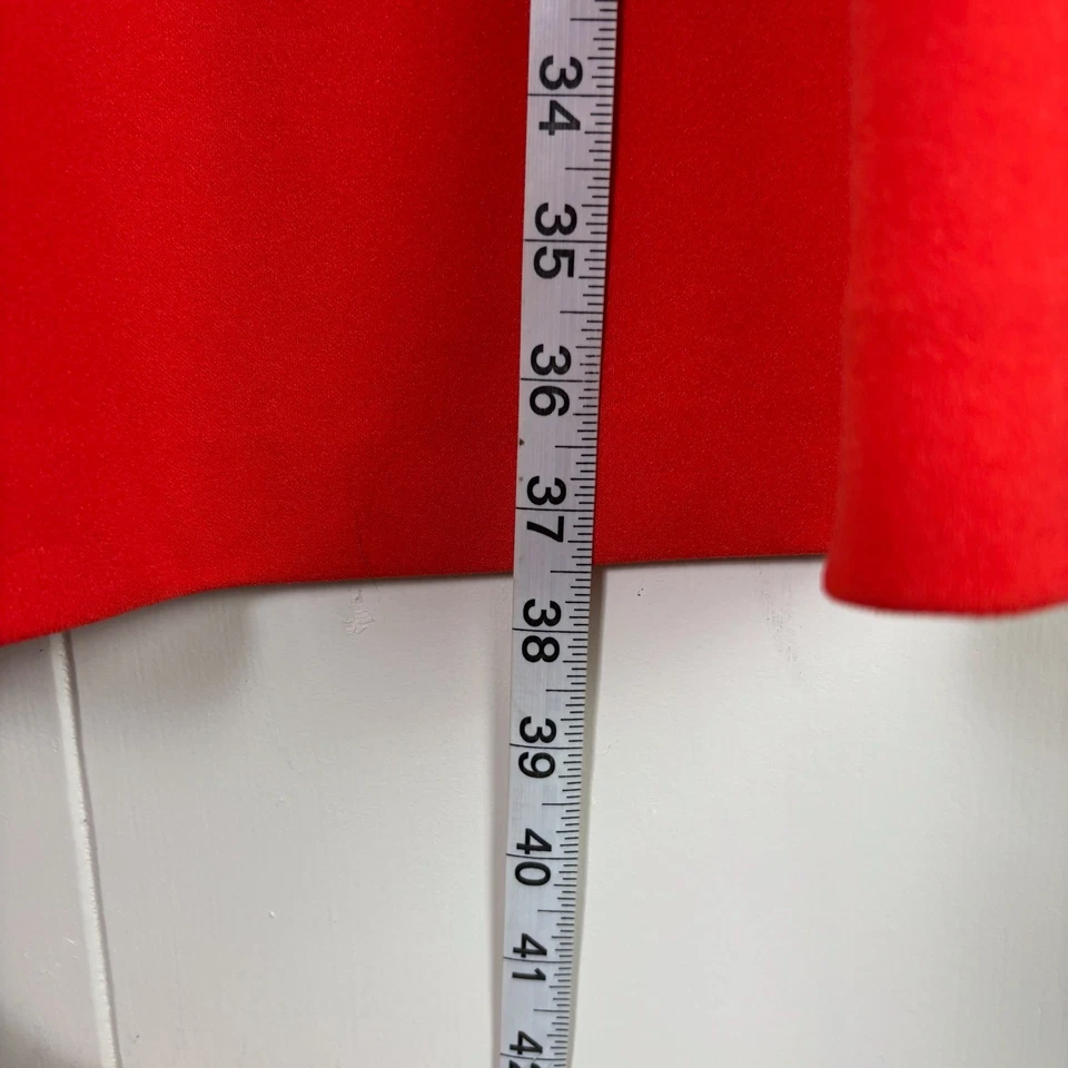 Vestido para mujer Trina Turk rojo manga campana cóctel talla 10 Foto 4 de 4