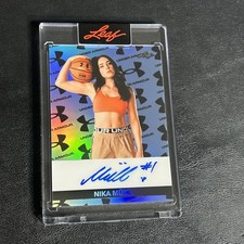 2025 Leaf Metal NIKA MUHL Auto On-Card Under Armour Promo /99 UConn Seattle