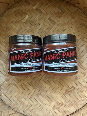 Set Of 2 Manic Panic Semi-Permanent Hair Color Cream, Wildfire Color