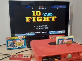 Famicom 10 Yard Fight Box Operation confirmed and terminals cleaned